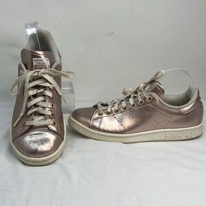 Adidas Stan Smith Sz 9 Vegan Leather Matte Copper Tennis Shoes
